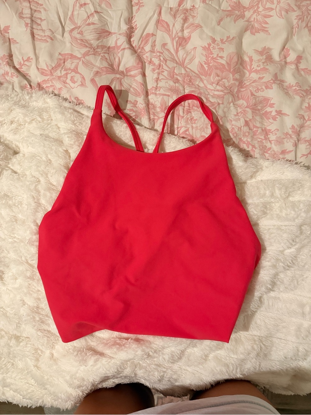 Source Unknown Red Halter Crop Top